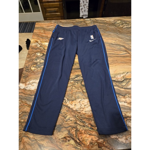 Nike NBA Oklahoma City Thunder OKC Navy Blue Fleece Sweatpants Large READ DISC - Picture 1 of 13